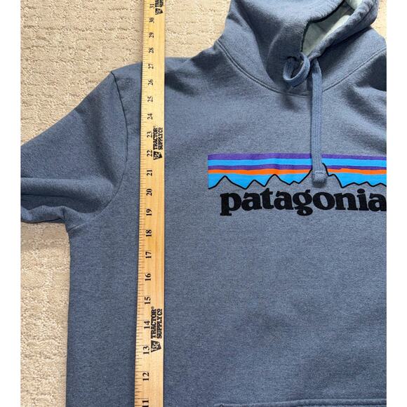Patagonia‎ Men’s Uprisal Hoodie Sweatshirt Large Blue Gray Logo Pullover - Picture 3 of 9